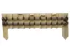 Product image 2 of the product “Rigid bed edging made of dark brown bamboo cut in half horizontally, length 90cm, height 20cm, for spiking (ends approx. 35cm) ”